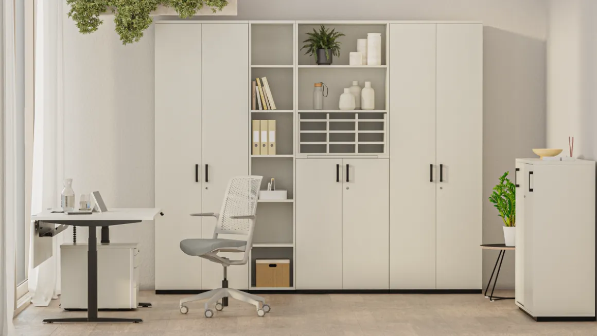 Aufsatzschrank K40 White Grey