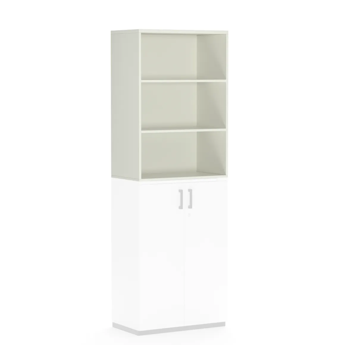 Aufsatzschrank K40 White Grey