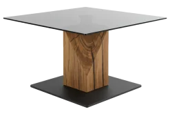 Couchtisch Balsta Eiche Rauchglas