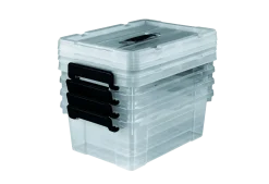 EASYmaxx 4er Set Aufbewahrungsboxen 12L