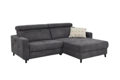 Ecksofa Doppio Dunkelgrau