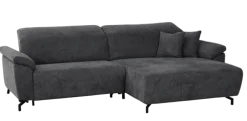 Ecksofa Trani Anthrazit mit Relaxfunktion