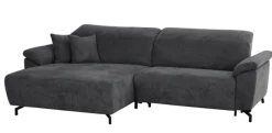 Ecksofa Trani Anthrazit mit Relaxfunktion
