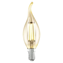 EGLO E14 LED Filament Leuchtmittel Kerzenform Amber
