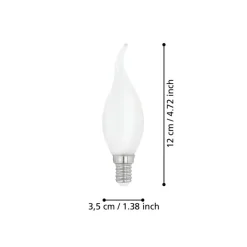 EGLO E14 LED Leuchtmittel Kerzenform Opalweiß