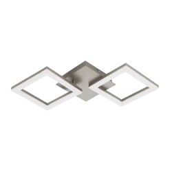 EGLO LED Deckenleuchte Huerta Nickel-matt 22,5 x 47 cm