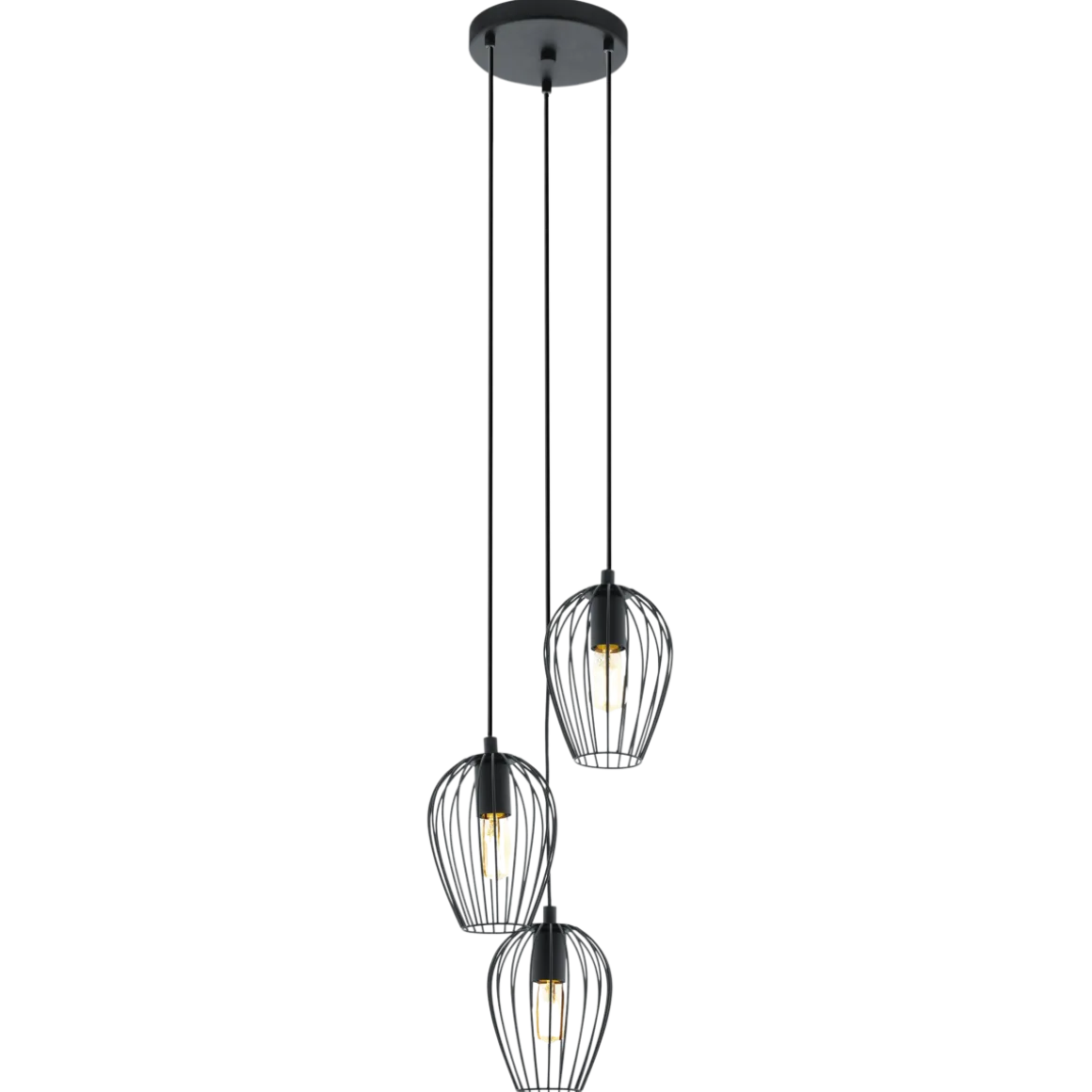 EGLO Pendelleuchte Newtown Schwarz