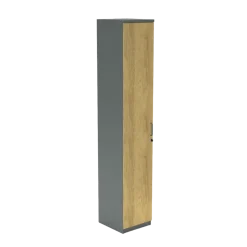 Flügeltürenschrank E10 Natural Hickory Grau