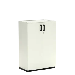 Flügeltürenschrank K40 White Grey 80 x 119 cm