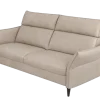 Hukla 2,5-Sitzer Sofa 21014 Pearl mit Kopfteilverstellung
