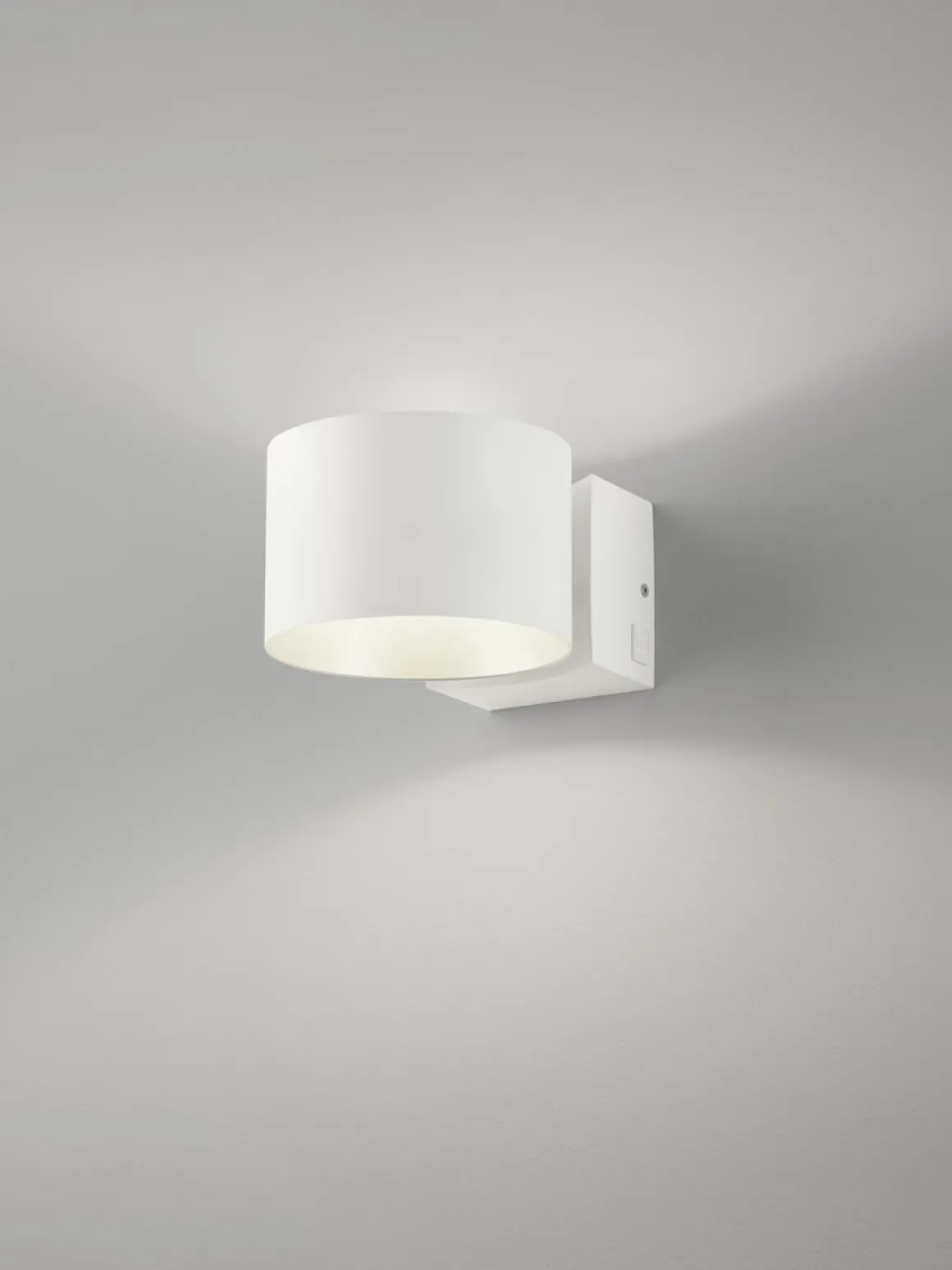 Musterring LED Wandlampe Loop Weiß