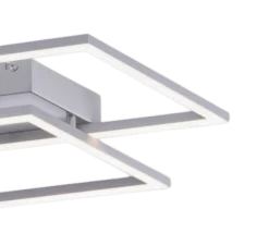 Paul Neuhaus Deckenleuchte Inigo Stahl 54 x 24 cm