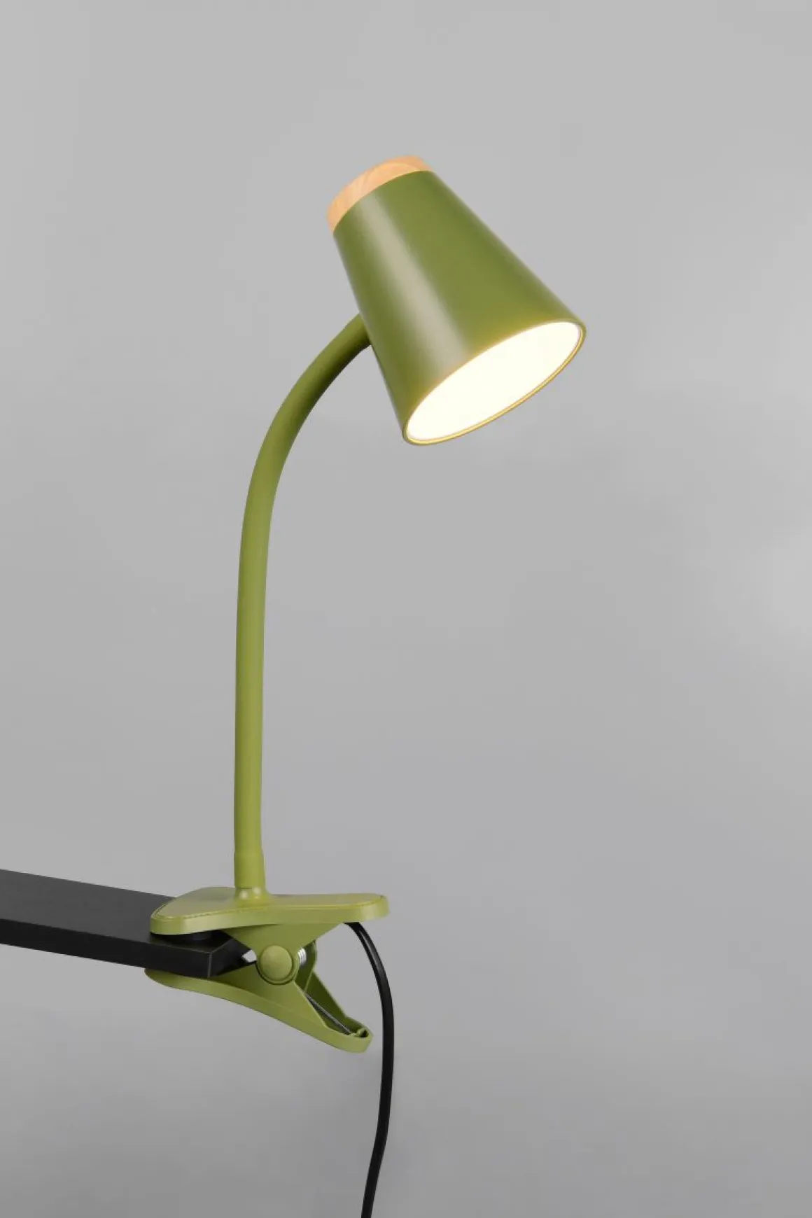 Reality Leuchten Klemmlampe Pongo Grün