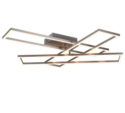 Reality Leuchten LED Deckenleuchte Corso Nickel