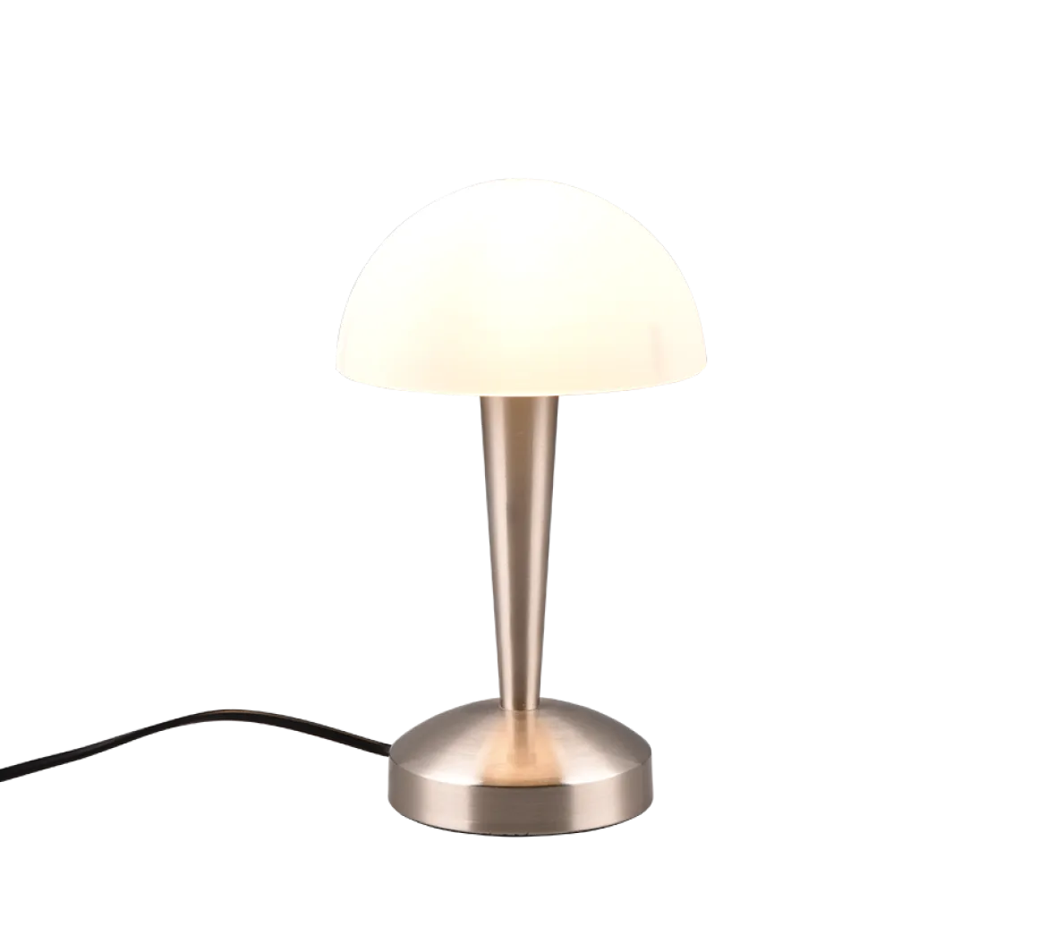 Reality Leuchten LED Tischlampe Canaria Nickel