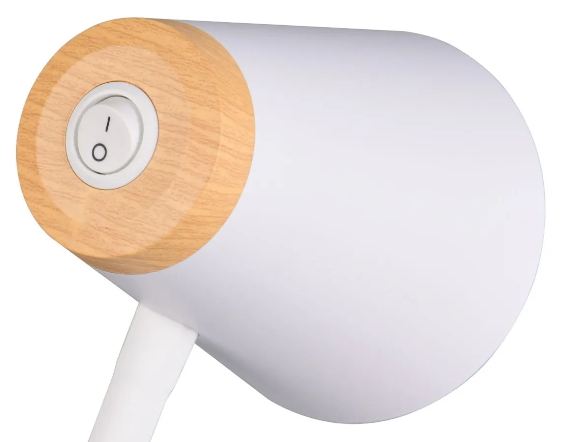Reality Leuchten Tischlampe Pongo Weiß