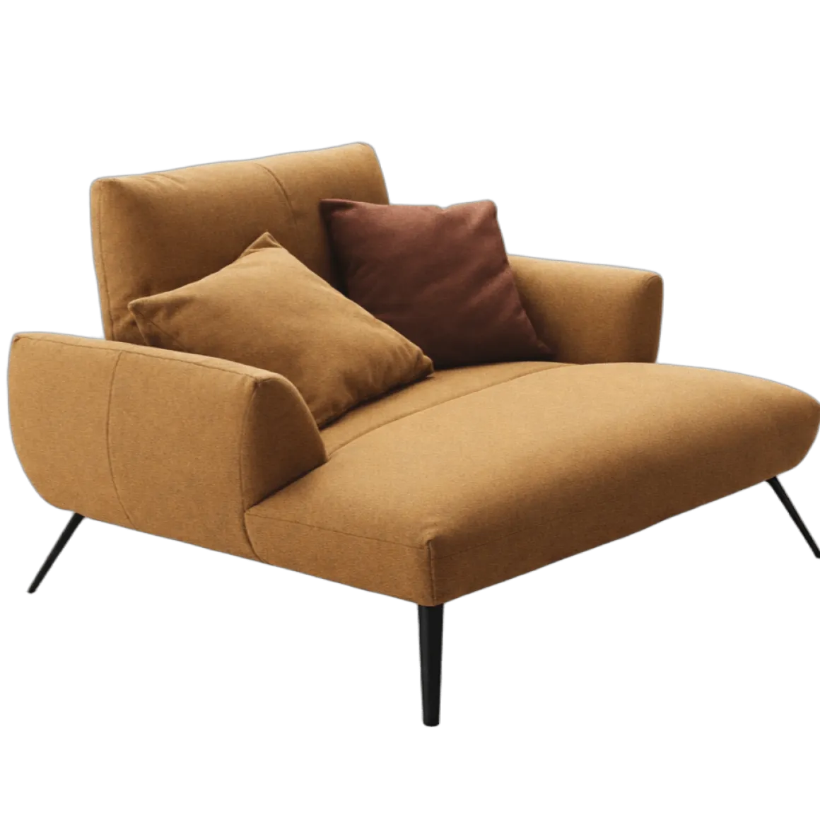 Recamiere Loveseat Dover XC Gelb
