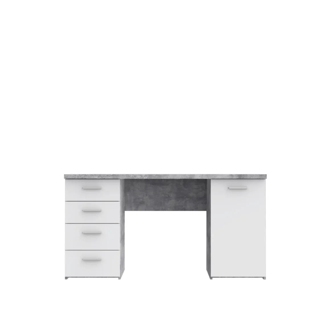 Schreibtisch Net106 Betonoptik Grau