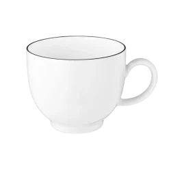 Seltmann Weiden Kaffee Tasse Lido Black Line Weiß