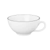 Seltmann Weiden Tee Tasse Lido Black Line Weiß