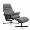 Stressless Sessel Sunrise Cross mit Hocker Grey