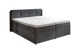 Sun Garden Boxspringbett Gabriola mit Bettkasten Grau 180x200 cm