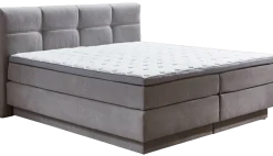 Sun Garden Boxspringbett Portage mit Bettkasten Silber 180 x 200 cm