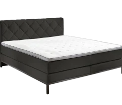 Sun Garden Boxspringbett Rockaway Anthrazit 140 x 200 cm