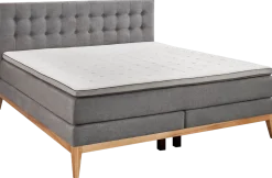 Sun Garden Boxspringbett Westwood Grau 180 x 200 cm