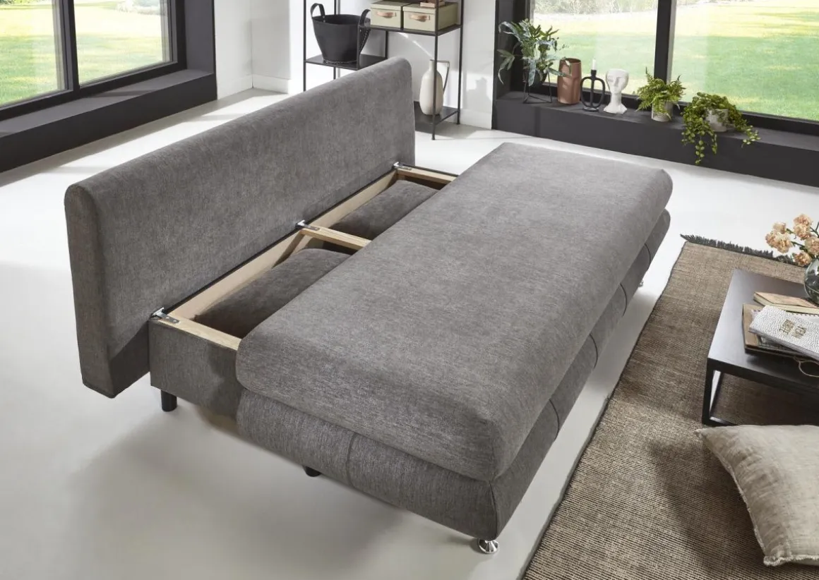 Sun Garden Schlafsofa Benfeld mit Stauraum Grau