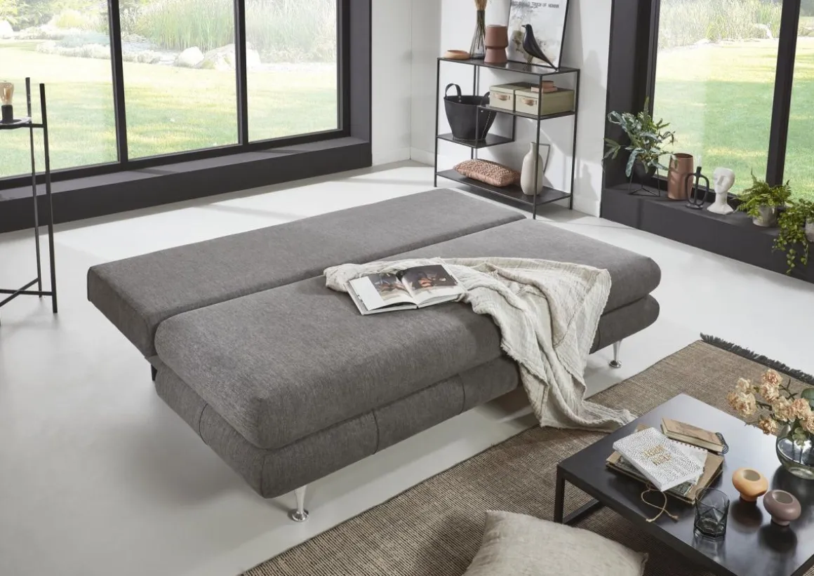 Sun Garden Schlafsofa Benfeld mit Stauraum Grau