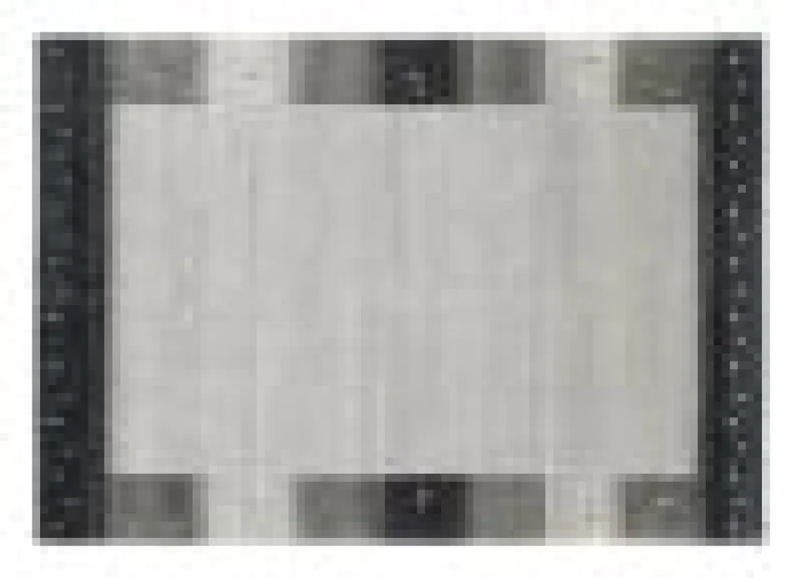 Teppich aus Indien Intense Mala Grau 70 x 140 cm