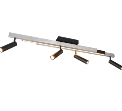 TRIO 4-flg LED Ausziehdeckenlampe Zeno