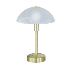 TRIO 1-flg LED Tischleuchte Donna Messing