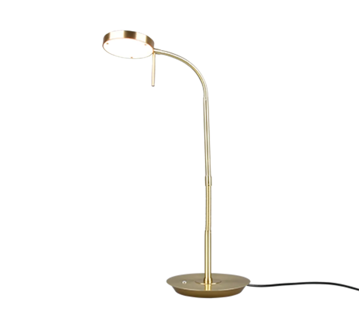 TRIO LED Tischleuchte Monza Messing