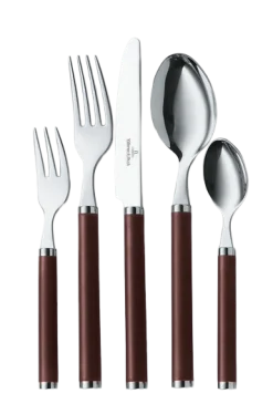 Villeroy & Boch 30-tlg. Tafelbesteck Play! Chocolate Brown