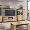 Vitrine Corte Eiche Grau 104 x 164 cm