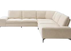 W.Schillig Ecksofa valentinoo Ivory mit Sitztiefenverstellung